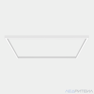Светильник прямоугольник накладной, LED DÉCOR SQUARE 2525х2525х80мм 131W 3500K 220V, RAL9010