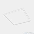 Светильник прямоугольник накладной, LED DÉCOR SQUARE 2085х2085х80мм 108W 3500K 220V, RAL9010